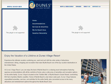 Tablet Screenshot of dunesvillagevacationownership.com